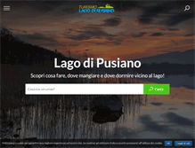 Tablet Screenshot of lagodipusiano.com